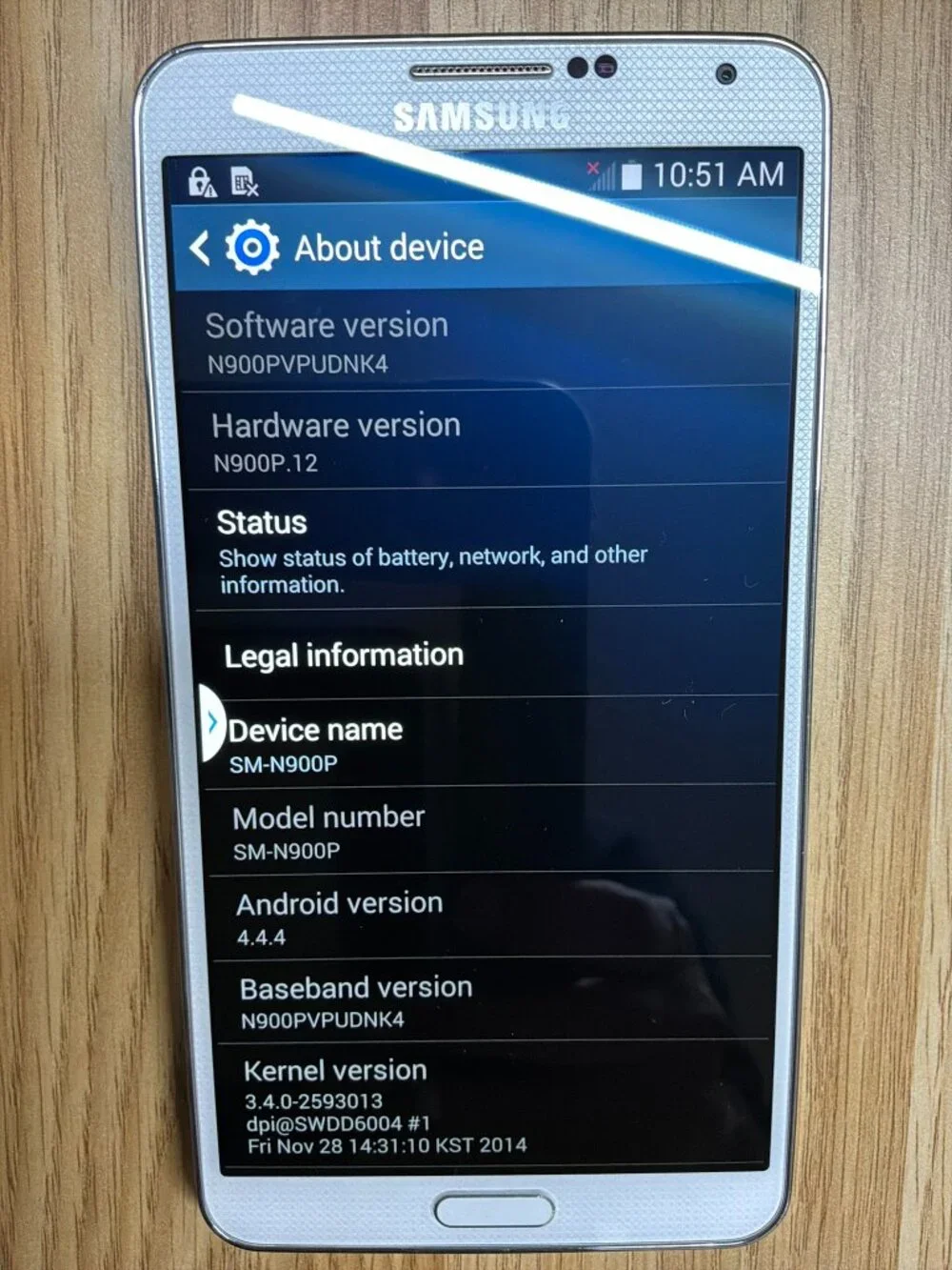 Samsung Galaxy Note 3 SM-N900P 32GB White Sprint Locked w/ S Pen Android Phone